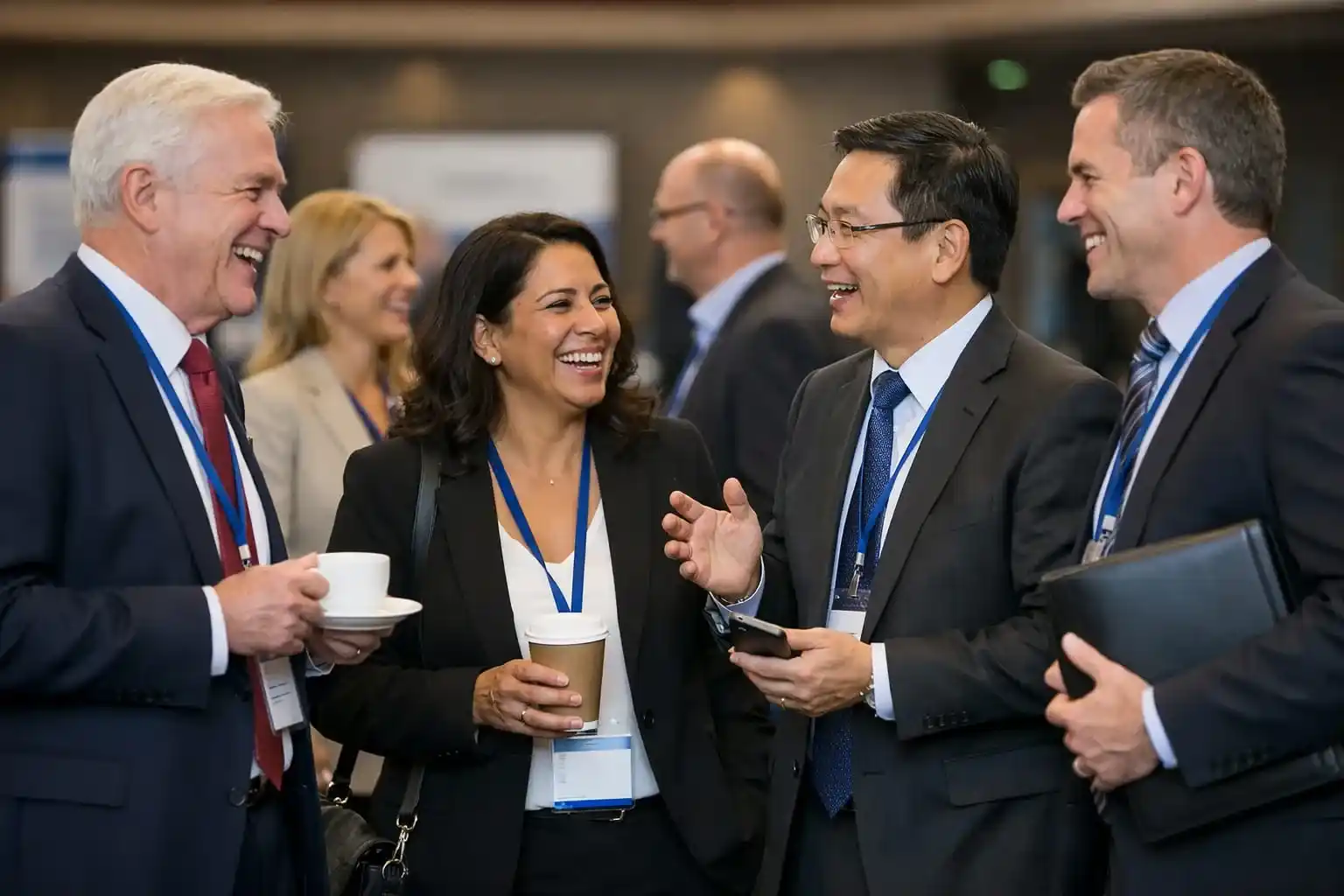 Team meeting at table